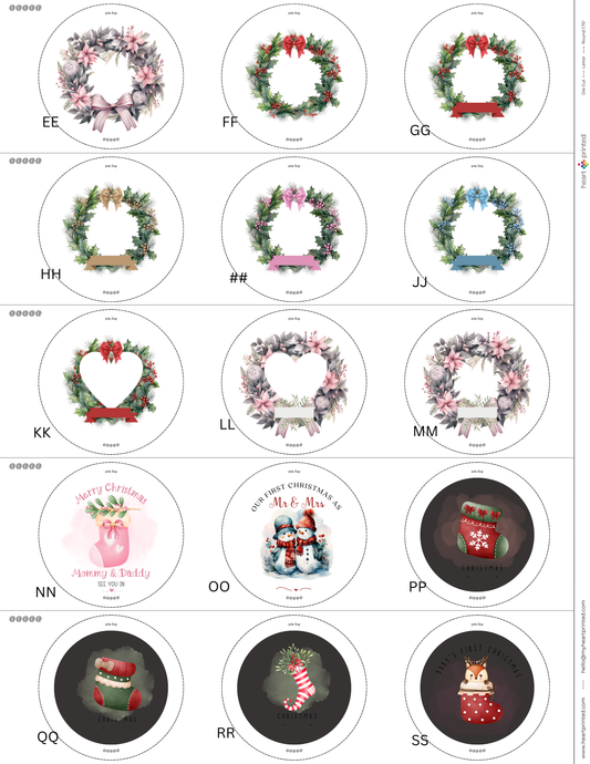 3.5" Round Custom Design Ornament (Set of 4)