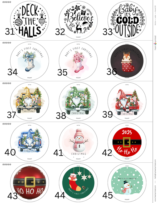 3.5" Round Custom Design Ornament