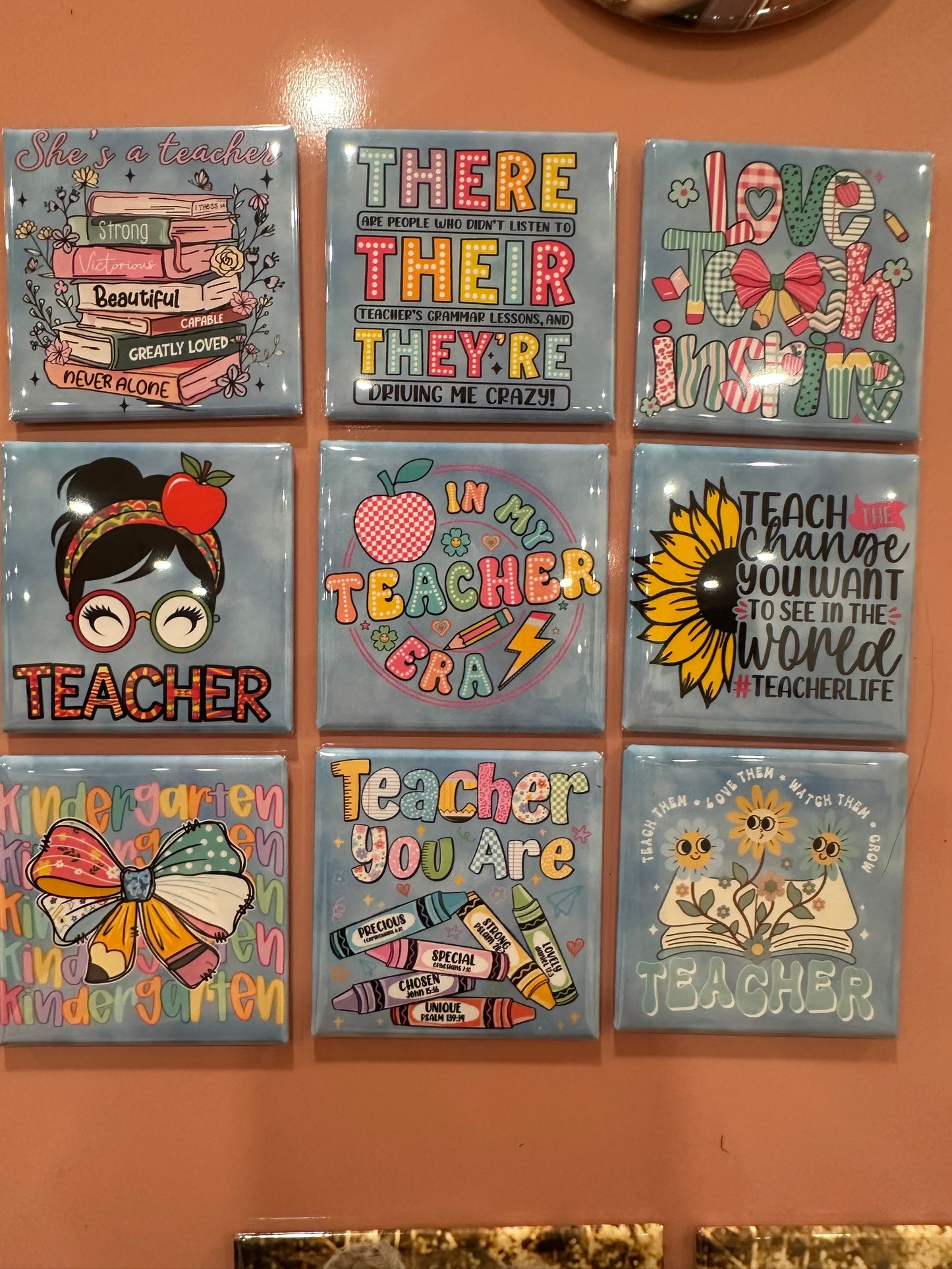 2x2" Square Custom Design Magnet (Set of 9)