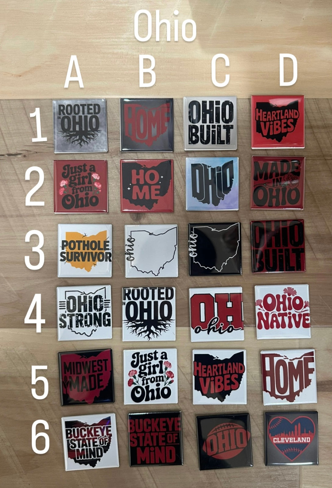 2x2" Square Custom Design Magnet (Set of 6)