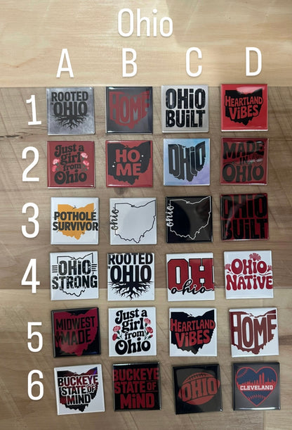 2x2" Square Custom Design Magnet (Set of 6)