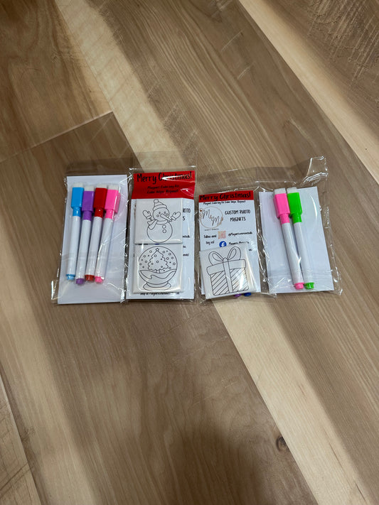 1 Dry erase Pack(2 magnets/4markers)