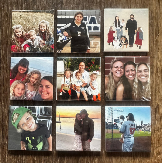 2x2" Photo Magnets (set of 9)