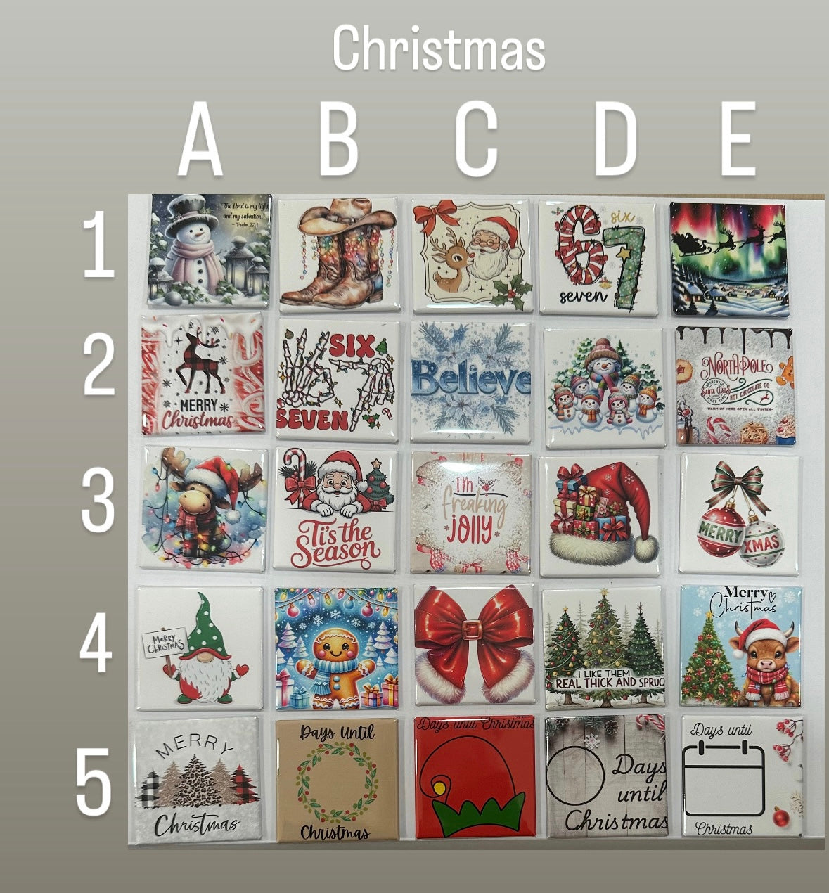 2x2" Square Custom Design Magnet (Set of 6)