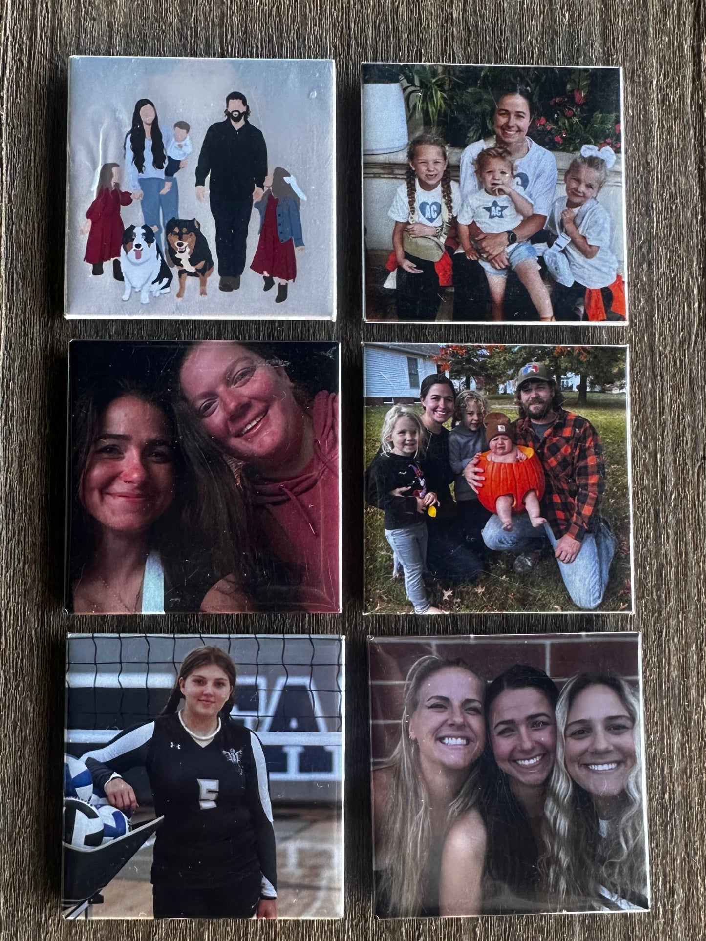 2x2" Photo Magnets (set of 6)