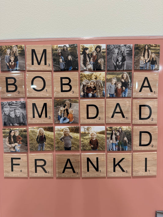 2x2" Scrabble Letter Magnet (Set of 6)