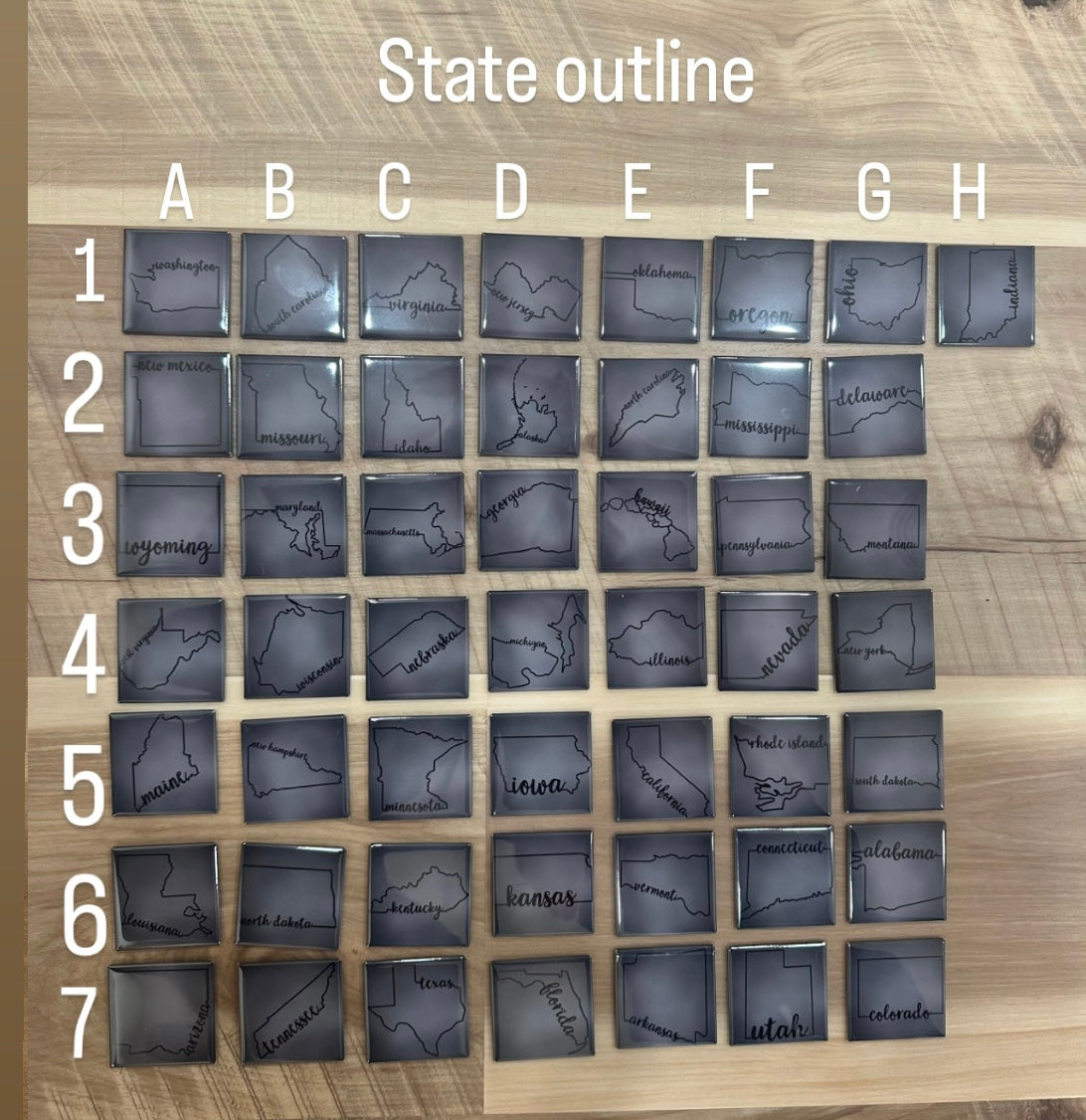 2x2" Square Custom Design Magnet (Set of 6)