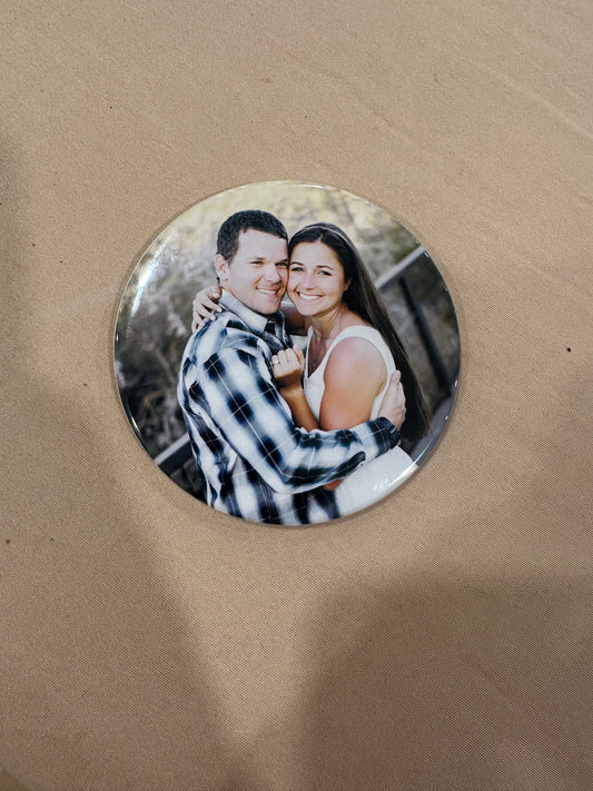 3.5" Round Custom Photo Magnet