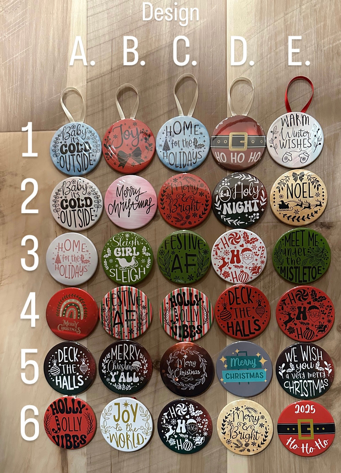 3.5" Round Custom Design Ornament (Set of 4)