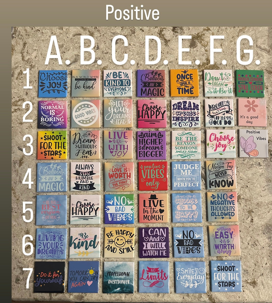 2x2" Square Custom Design Magnet (Set of 6)