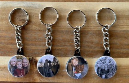 1.25" Round Custom Keychain (Set of 4)