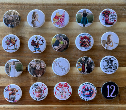 1.25" Round Custom Magnet (set of 20)