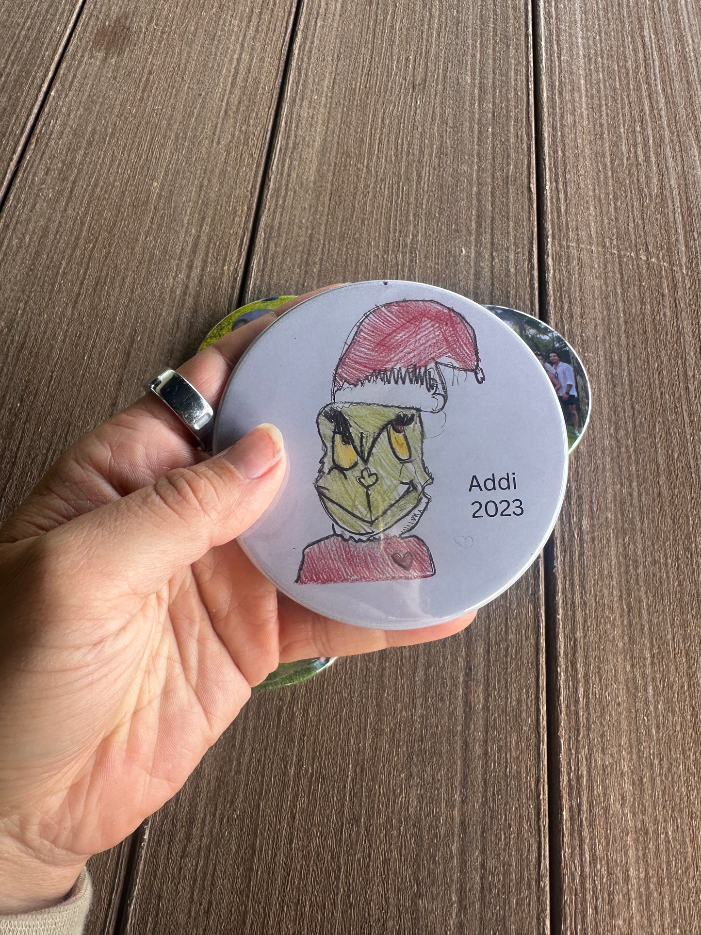 3.5" Round Photo Ornament