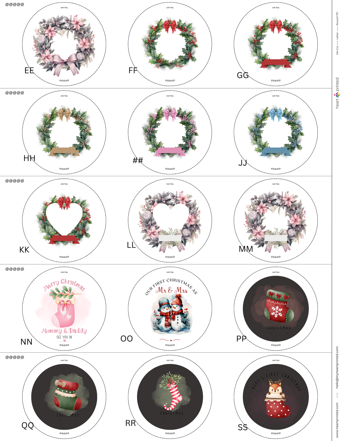 3.5" Round Custom Design Ornament (Set of 4)