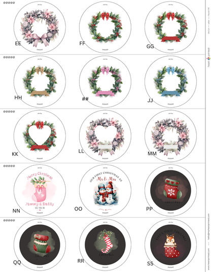 3.5" Round Custom Design Ornament (Set of 4)