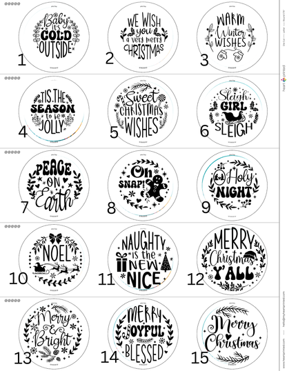 3.5" Round Custom Design Ornament (Set of 4)