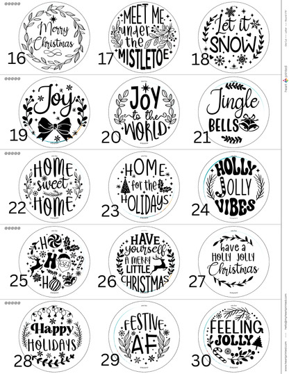 3.5" Round Custom Design Ornament (Set of 4)