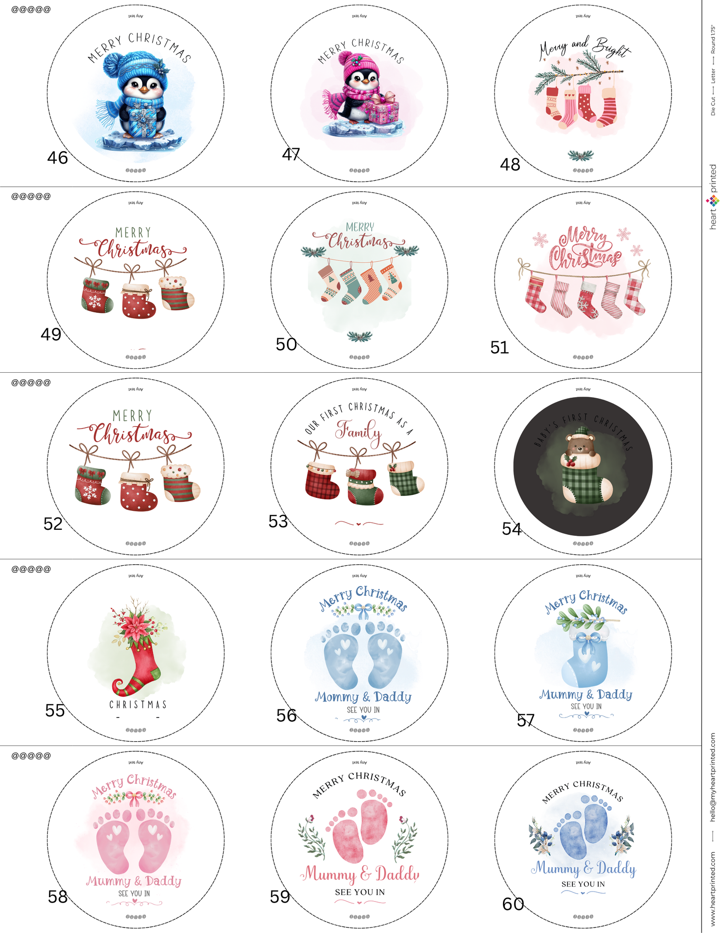 3.5" Round Custom Design Ornament (Set of 4)