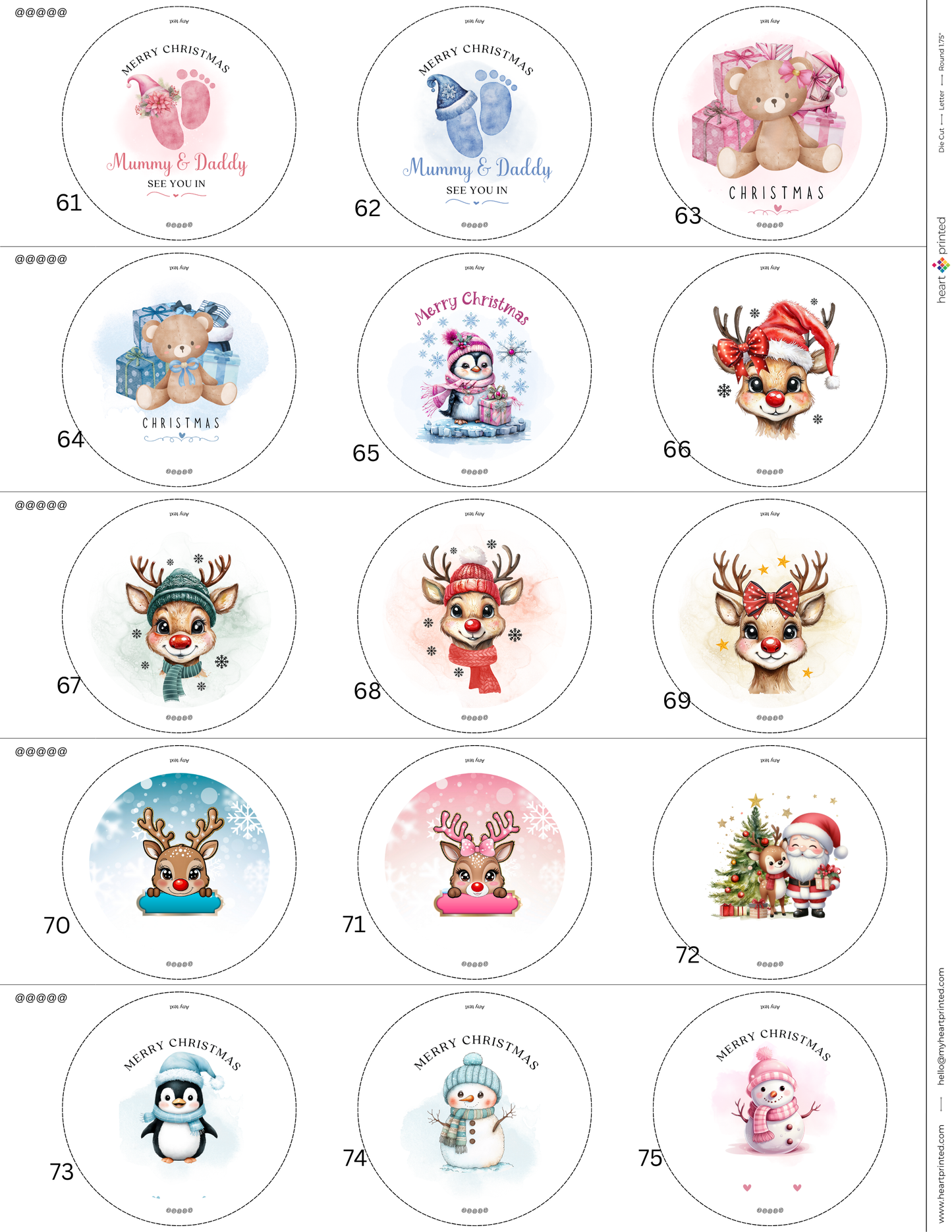 3.5" Round Custom Design Ornament (Set of 4)