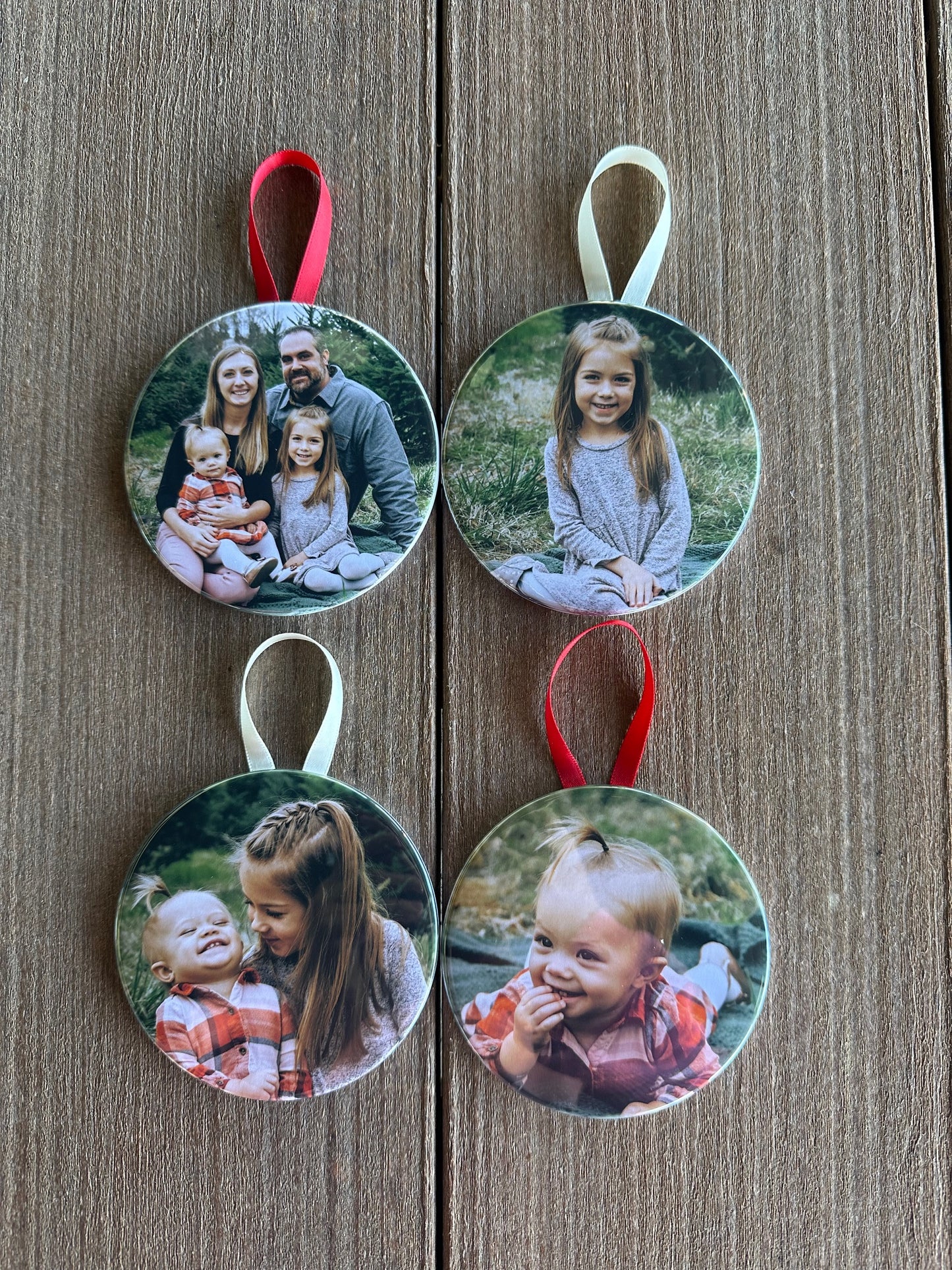 3.5" Round Photo Ornament (set of 4)