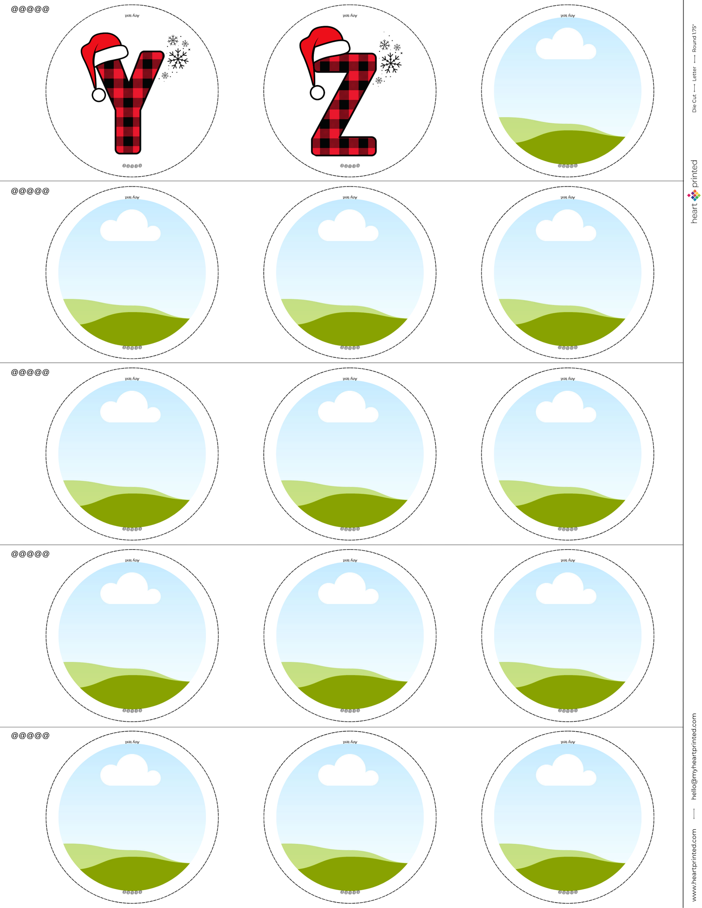 3.5" Round Custom Design Ornament (Set of 4)