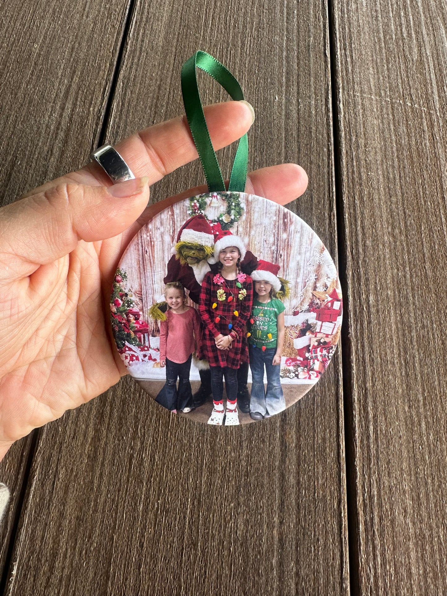 3.5" Round Photo Ornament