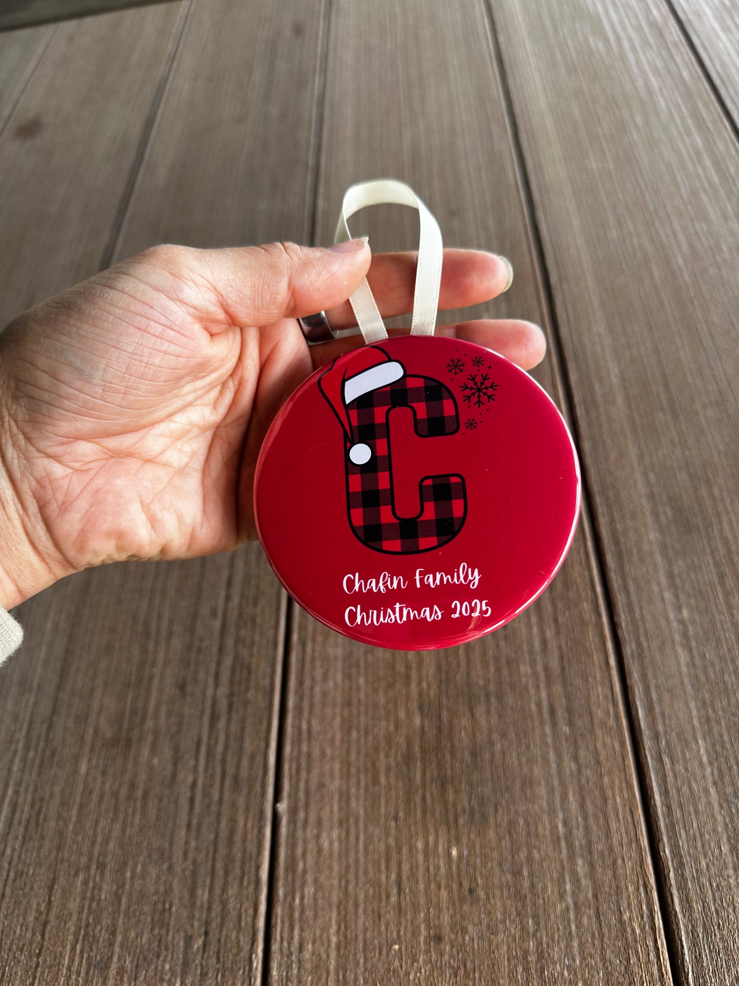 3.5" Round Photo Ornament