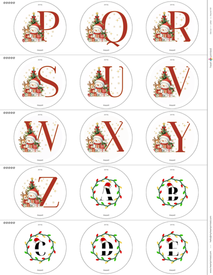 3.5" Round Custom Design Ornament (Set of 4)