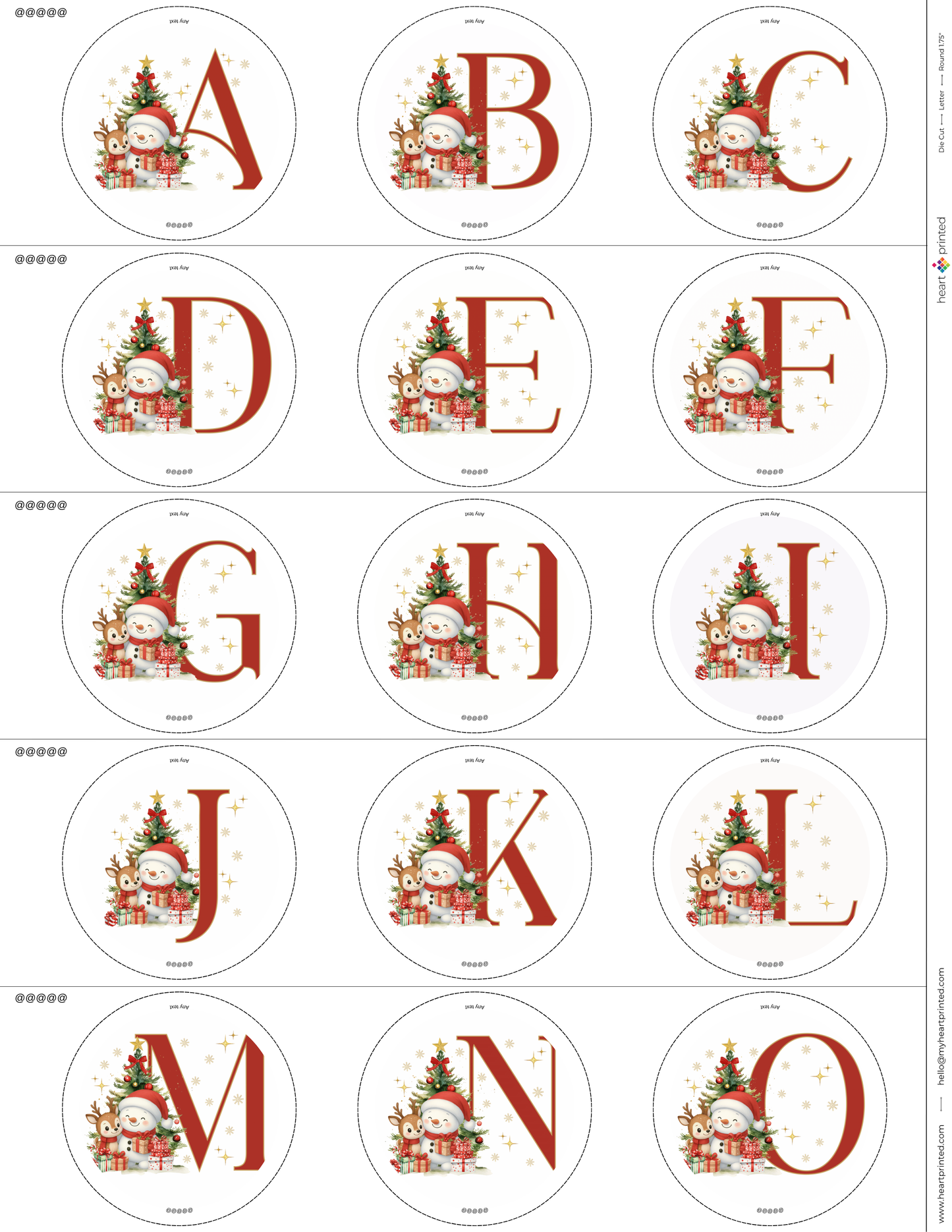 3.5" Round Custom Design Ornament (Set of 4)